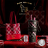 Black British Equestrian Plaid 710ML Insulated Travel Mug with Dual-Drink Lid, Straw & Straw Cap - 316 Stainless Steel Car Coffee Tumbler with Tea Water Separator Ball and Matching Protective Sleeve (Delux Gift Box)