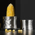 2-Pack Premium Stainless Steel Manual Corn Thresher Peeler and Cob Cutter with Safe Hidden Dual-Head Serrated Blades & Non-Slip Grip, Round & Triangle Model 