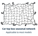 120 x 80 cm Car Roof Cargo High-Elasticity Net and Stretchable Luggage Storage Net with 10 Secure Hooks – Universal Roof Rack & Trunk Organizer Net for Travel, Camping and Outdoor Geariversal Roof Rack & Trunk Organizer Net for Travel, Camping and Outdoor