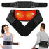 Self Heating Magnetic Therapy Back & Abdomen Compression Brace with 2 Adjustable Elasticity Straps– Breathable Posture Corrector and Lumbar Support Belt for Back Pain Relief, Black L Size
