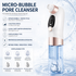 2-in-1 Microbubble Oxygen Hydration Facial Pore Cleaner with Waste Separation Design, 3 Level Suction and 6 Replaceable Heads - Vacumn Pore Cleanser and Microbubble Oxygen Hydration Device for Home & Travel Skincare