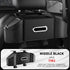 Middle Black Multifunctional Car Seat Back Storage Boxand Trash Can – PVC Leather Vehicle Hanging Organizer with Tissue Box Holder, Cup Holder, Phone Stand and Dual Hooks for Tidy Daily Commuting & Road Trip
