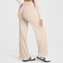 M Size Apricot High Waisted Flare Yoga Pants for Women - M-Shaped Peach Hip Lifting Wide-Leg Workout Trousers with Soft & Skin Feel Four Way Stretch Fabric, Breathable & Quick Dry
