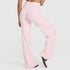M Size Pink High Waisted Flare Yoga Pants for Women - M-Shaped Peach Hip Lifting Wide-Leg Workout Trousers with Soft & Skin Feel Four Way Stretch Fabric, Breathable & Quick Dry