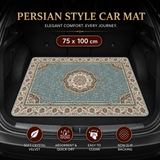 Style 2 Soft Crystal Velvet Waterproof Car Trunk Mat – 75×100cm Retro Floral Persian Cargo Liner with Non Slip Backing, Water Absorbent Quick Dry and Easy to Clean, Universal Auto Protector