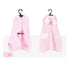 Pink M size Pet Drying Robe with Hood - Quick Dry Coral Fleece Towel for Dogs and Cats, Super Absorbent Bathrobe with Cute Rabbit Ears, Adjustable Fit for All Sizes, Easy to Wear and Machine Washable