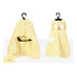 Yellow M size Pet Drying Robe with Hood - Quick Dry Coral Fleece Towel for Dogs and Cats, Super Absorbent Bathrobe with Cute Rabbit Ears, Adjustable Fit for All Sizes, Easy to Wear and Machine Washable