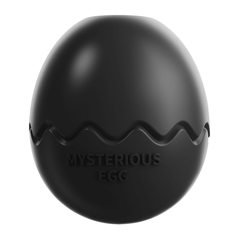 Black Dinosaur Egg Shaped Dog Slow Feeder Toy - Durable TPR Interactive Treat Dispenser for Mental Stimulation and Anxiety Relief - Perfect for Medium to Large Dogs