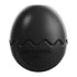 Black Dinosaur Egg Shaped Dog Slow Feeder Toy - Durable TPR Interactive Treat Dispenser for Mental Stimulation and Anxiety Relief - Perfect for Medium to Large Dogs
