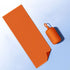 Orange Cooling Towel with Silicone Case - Quick Dry Ice Towel for Sports, Gym, Running, Hiking, Breathable Microfiber Fabric with Instant Cooling Effect, Portable Lightweight Design