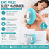 Green Portable EMS Pulse Sleep Aid Device - 15 Adjustable Levels, Dual Mode Handheld Relaxation Tool for Stress Relief and Better Sleep Quality