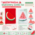 Fruit-Shaped Office Supplies Set-3 packs Watermelon Shaped Sticky Notes  and A5 Plush Notebook with Watermelon Shaped Detachable Coin Purse - Cute Memo Pads for Journaling Office School Gift Ready