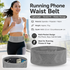 Grey M Size Running Waist Belt - High Stretch Spandex Nylon Blend, 360-Degree Storage Pocket, Breathable Mesh Design for Running and Gym Use