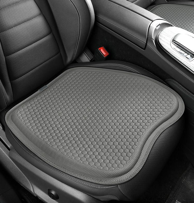 Gray Universal Honeycomb Gel Seat Cushion - Breathable Cooling Pad for Car & Office - Ergonomic Pressure Relief & Non-Slip Design for Long Sitting