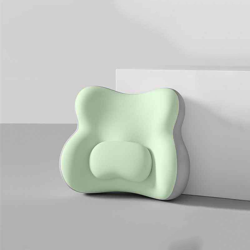 Gray-Green Ergonomic Memory Foam Lumbar Support Cushion for Office Chair, Adjustable Lower Back Pillow with Dual Side Support, Orthopedic Back Rest for Desk Chair, Car Seat and Home Office