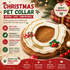 Christmas Pet Collar（Cane and pine cone） Knitted Festive Dog Cat Collar Red Green Adjustable Soft Lightweight Holiday Pet Accessories for Small Dogs and Cats  Party Wear