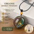 Orgone Energy Pendant Necklace Handmade Crystal Resin Necklace Adjustable Cord Spiritual Jewelry Gift for Men Women