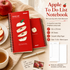 Fruit Series To Do List Notebook (Apple) – Spiral Bound Journal with Cute Fruit Cover, 80 Sheets, Portable Planner for Daily Notes, Study, Office and Personal Organisation