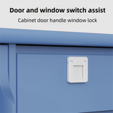 Multifunctional Window & Door Safety Lock (5 Pack) - Punch Free Sliding Track Stopper and Drawer Pull Handle