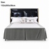 Grey 152x203x38cm Elastic Bed Skirt - Thickened Polyester Fitted Valance with Double-Layer High-Stretch Band, Wrinkle-Resistant Drop
