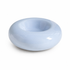 Blue Ceramic Pet Donut Bowl - 50ml  Food Dish for Cats and Small Dogs - Non Slip Base, Easy Clean Glaze, Compact Snack Feeder, Pastel Colours, Home and Travel Use