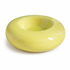 Green Ceramic Pet Donut Bowl - 50ml  Food Dish for Cats and Small Dogs - Non Slip Base, Easy Clean Glaze, Compact Snack Feeder, Pastel Colours, Home and Travel Use