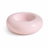 Pink Ceramic Pet Donut Bowl - 50ml  Food Dish for Cats and Small Dogs - Non Slip Base, Easy Clean Glaze, Compact Snack Feeder, Pastel Colours, Home and Travel Use