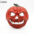 2-pack Scary Pumpkin Mask - PU Foam Pumpkin Head Costume Prop, DIY Halloween Party Decoration for Carnival, Fancy Dress, Birthdays and Festive Displays