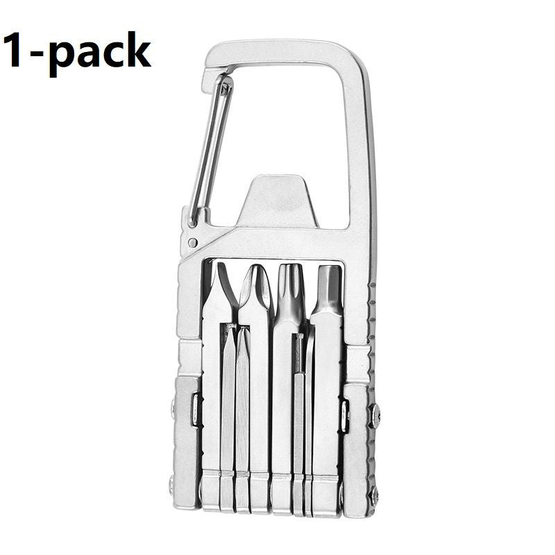 1-pack 13-in-1 Stainless Steel Multi Function Tool - SIM Card Ejector, Phone Stand, Screwdriver and Camera Tripod Accessory for Photography and Everyday Repairs