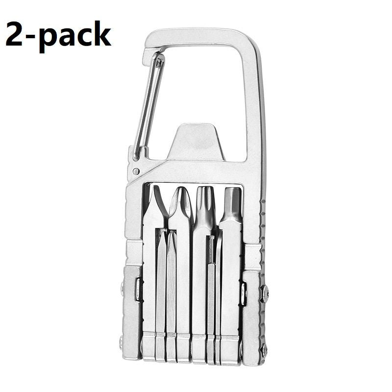 2-pack 13-in-1 Stainless Steel Multi Function Tool - SIM Card Ejector, Phone Stand, Screwdriver and Camera Tripod Accessory for Photography and Everyday Repairs
