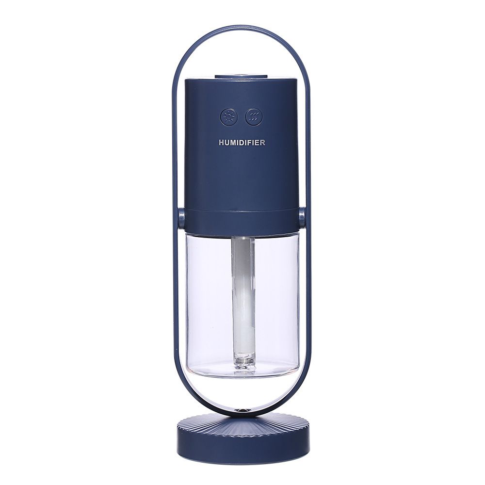 Dark blue 360 Rotating USB Humidifier with Star Projector - 200ml Portable Cool Mist Maker,  Quiet Desktop Air Diffuser for Bedroom and Office