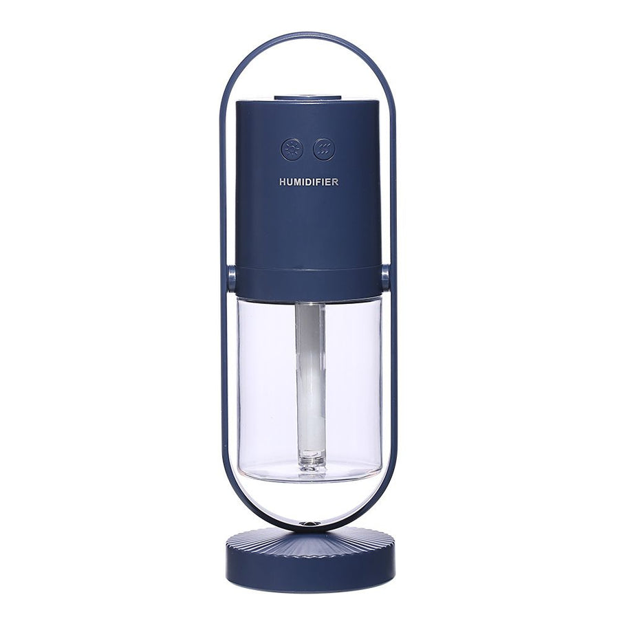 Dark blue 360 Rotating USB Humidifier with Star Projector - 200ml Portable Cool Mist Maker,  Quiet Desktop Air Diffuser for Bedroom and Office