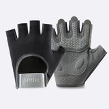 Women and Men Gym Gloves (Black Size S)- Breathable Half Finger Workout Gloves with Wrist Support, Shock Absorbing Non Slip Weight Lifting Gloves for Fitness