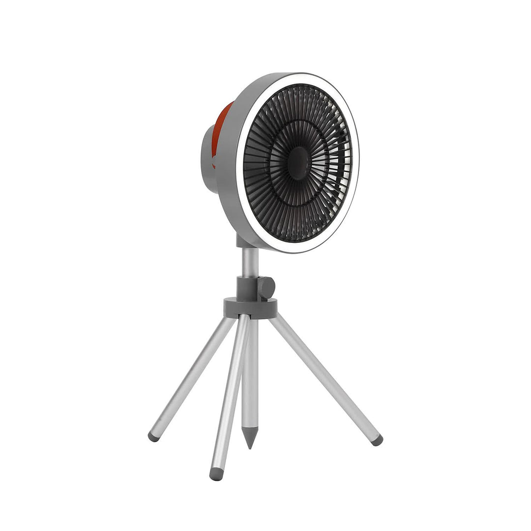 Gery Portable Outdoor Tripod Fan - USB Rechargeable Camping Fan with Remote Control, Folding & Adjustable for Outdoor Ac