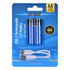 2 PCS AA USB Rechargeable LI-ION Battery