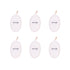 6 pcs Clevinger Eco Oval Facial Exfoliating Loofah – Biodegradable Skin Exfoliation Pads