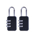 2 Pack Combination 3 Dial Smooth Padlocks