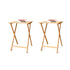 2pc Bamboo Folding Laptop Tray & Snack Table