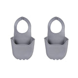 2 pcs Sink Caddy Silicone Sponge Rack – Adjustable Silicone Kitchen Sink Organizer