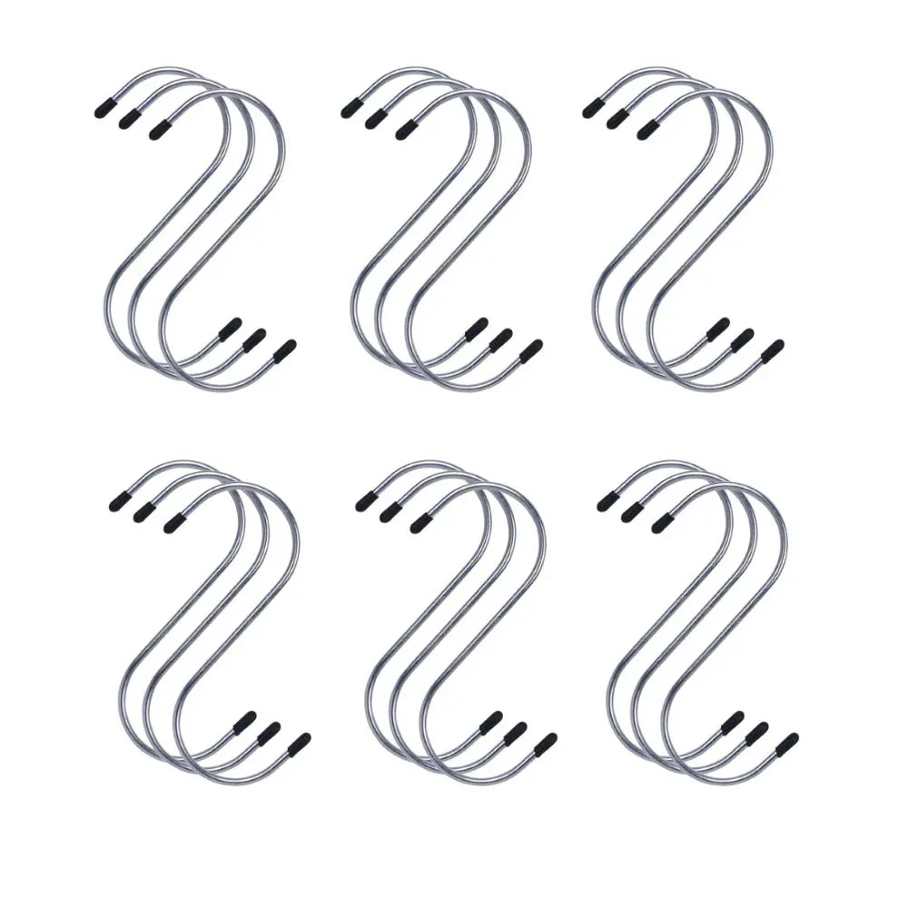 18 Pcs Multipurpose Durable Utility S Hooks for Hanging
