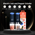 2 Pcs Gravity Sensor Electric Salt and Pepper Spice Grinder