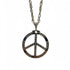 Silver Peace sign Necklace, Bling Chain ,Fancy Dress