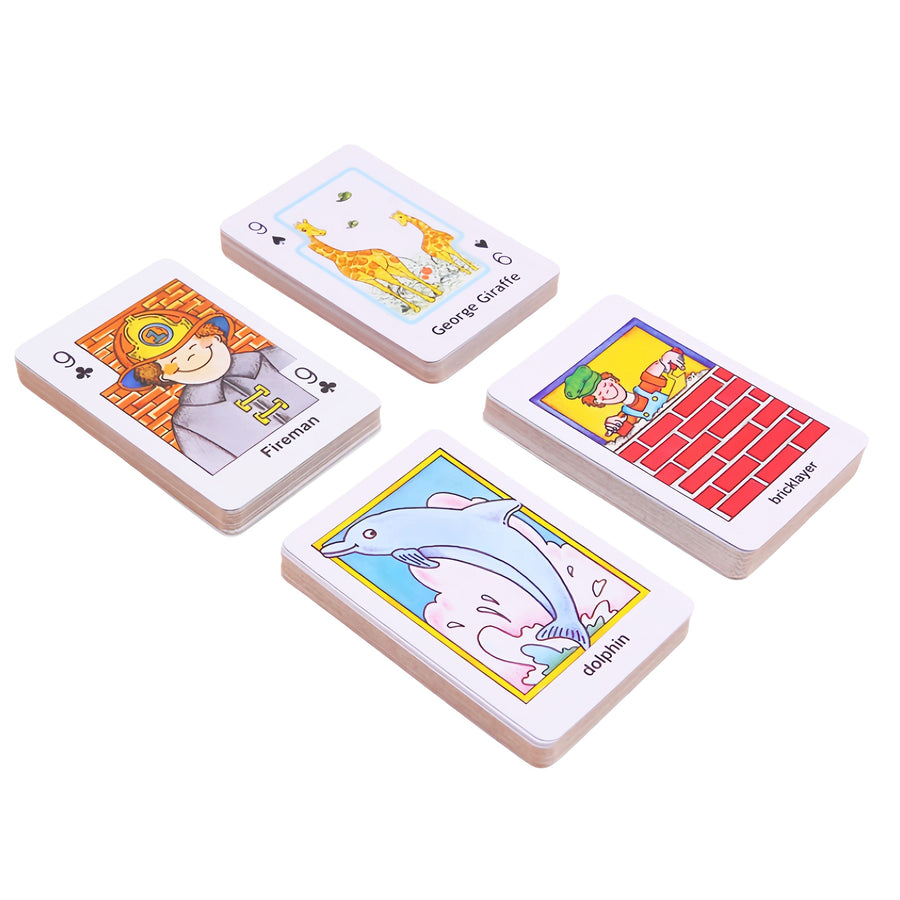 Crazy Eight Hearts Old Maid Fish Educational children card games - Crazy Eight