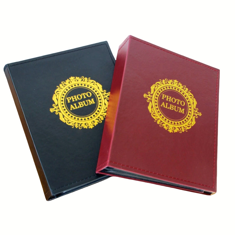 Classic photo album 200 Pcs 4x6 photos Red and Black - Red