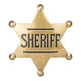 METAL SHERIFF BADGE ASSORTED COLOURS - Ancient Bronze