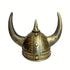 Viking Helmet Medieval Viking Horned Hat Warrior Costume Hat Cosplay-Golden Black
