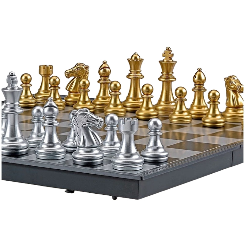 Chess game set with magnet box - Black and white