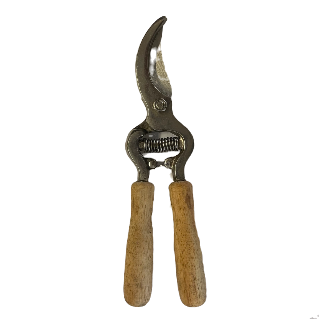 Curved Pruning Shears | Wooden Handle