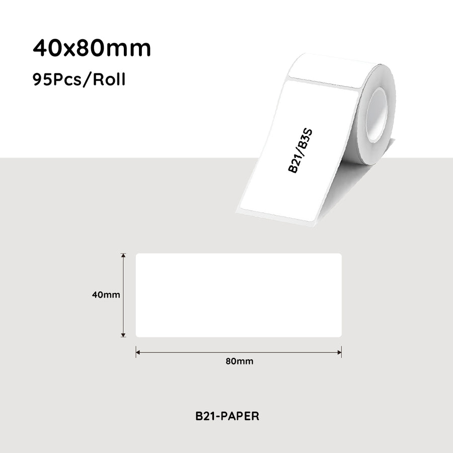 NiiMbot white label paper 40*80mm 95 Pcs For B21/B3S/B1