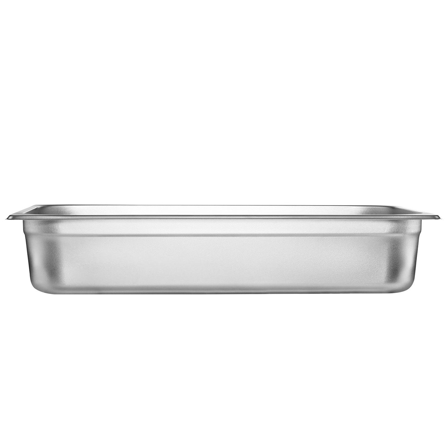 6 Pack Hotel Pans, Full Size Anti-Jam Steam Pan, 0.8mm Thick Stainless Steel Restaurant Steam Table Pan, 4-Inch Deep Commercial Table Pan, Catering Storage Food Pan, for Industrial & Scientific